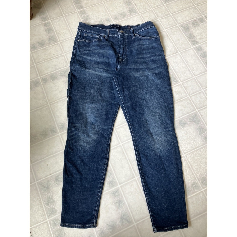 Lucky Brand Bridgette High‎ Rise Skinny Ankle Denim Jeans Size 12/31 Dark Wash